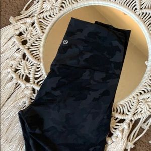 Lululemon grey and black camo align leggings